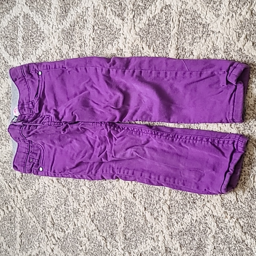 4 for $28 - Lee Girls 2T Purple Jeans with Animal Print Lining